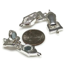 Does Not Apply Magnetic Clasps in Silver Metal (Qt 4) for Jewelry Design for Crafting and
