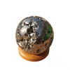 Stone City Druzy Pyrite Mini Sphere Crystal, Healing Stone, Meditation