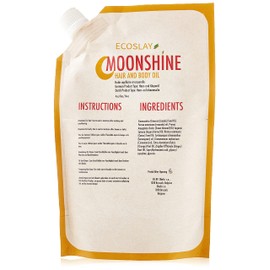 Ecoslay Moonshine Hair and Body Oil, Scrunch out the Crunch (SOTC), Soothe dry heels and elbows, Pre-poo, Scalp Massage, 8oz