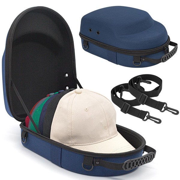 Livememory Travel Hat Case - Hard Hat Box for Baseball