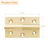 BAMI-LEE House Lift Off Hinge, 2pc Solid Brass Detachable Right
