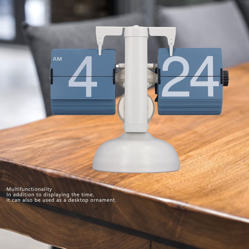 Page Turning Clock Single Leg European Vintage Simple Automatic Flip