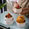Creme Brulee Bowls, Pack of 4 Souffle Moulds, 200 ml,