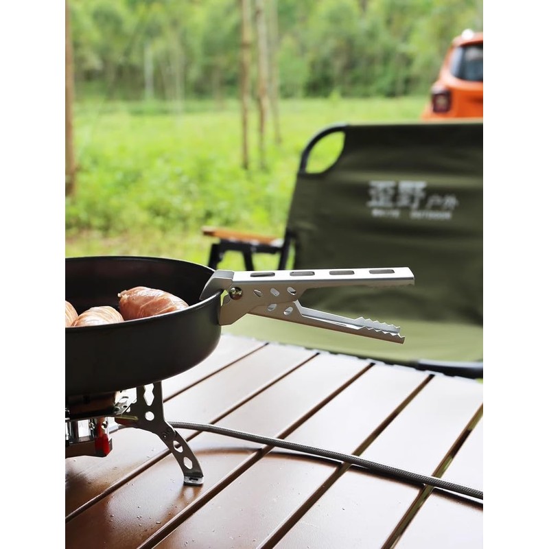 MiliCamp Cooker Clip for Mestine Cooker Pot Holder Tongs Lifter
