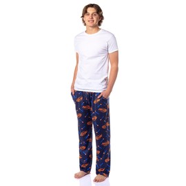 Nerf Men's Pajamas Nerf Logo and Darts Print Sleep Pants PJ Bottoms for Adults (Large)