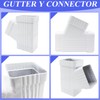 Niuohoy Gutter Y Downspout Connector, Gutter Y Connector, Square Downspout