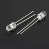 IIVVERR 100 Pcs CHT5018 5mm Round Head Transparent Infrared Light