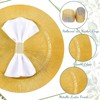 Tanlade 24 Sets Gold Charger Plates Set Plastic Plate Chargers