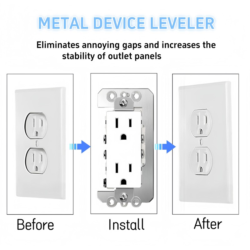 yikinb 15 PCS Wall Plate Spacer,Durable Flush Fit Device Leveling