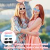 GlasFlength Women's Retro Rectangular Sunglasses for Men and Women, Colourful,