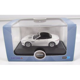 oxford jaguar F type polaris white car 1.76 scale diecast model