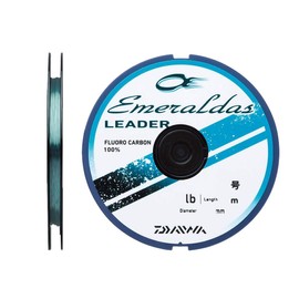 Daiwa Fluoro Line Emeraldas Leader, No. 2, 98.4 ft (35 m), Natural Green