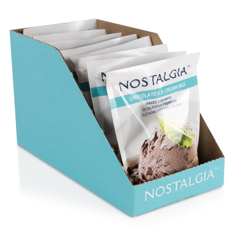 Nostalgia ICP825CHOC8PK Premium Chocolate Ice Cream Mix, 8 (8-Ounce) Packs,