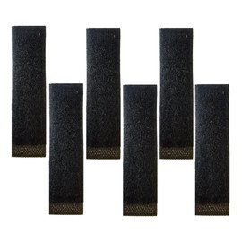 BSGB 6PCS Hook and Loop Adapter Strips Tactical Morale Patches Tactical Vest Functional Patch Panel Molle Strips Attachment for Tactical ID Patches Badges and Insignia Patches (Black)