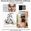 Funda impermeable para jabón de viaje con bolsa de malla,