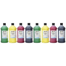 Sax True Flow Heavy Body Acrylic Paint, Quarts, Assorted Colors, Set of 6