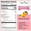 Gem Gem Ginger Candy Chewy Ginger Chews (Mango, 6.5 oz,