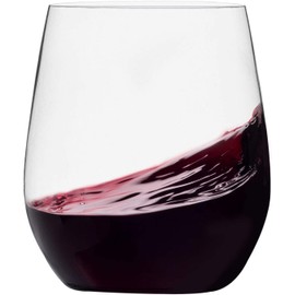 Munfix Plastic Stemless Wine Glasses 24 Pack, Disposable 12 Oz Clear Plastic Wine Cups Shatterproof Recyclable and BPA-Free