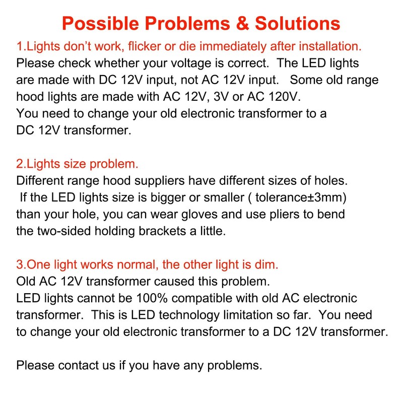 LIDESENMO 2-Pack 12V DC Kitchen Cooker Hood Light Bulb LED