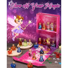 Ixydor Creative Gift for Girls, Magic Potion Set Children 20 Bottles, DIY Magic Potion Craft Set, Christmas Birthday Gifts for Girls Creative Craft Toy Age 6 7 8 9 10+