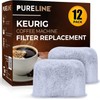 Keurig Filter Replacement, 12 Pack Compatible Charcoal Water Filter Replacement