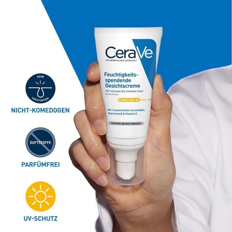 CeraVe CeraVe Moisturising Face Cream with SPF 30, Soothing Day