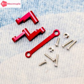 Mesimsple Hyper GO Steering Bellcrank for MJX 16207 16208 16209 16210 Servo Saver for Hyper GO H16BM H16GT H16DR H16 1/16 Series Upgrades Part Red