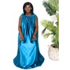 Yoni Steam Gown (Peacock Blue) , Bath Robe, full body