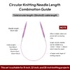 Guclud 2-Inch Short Interchangeable Circular Knitting Needles Set | US