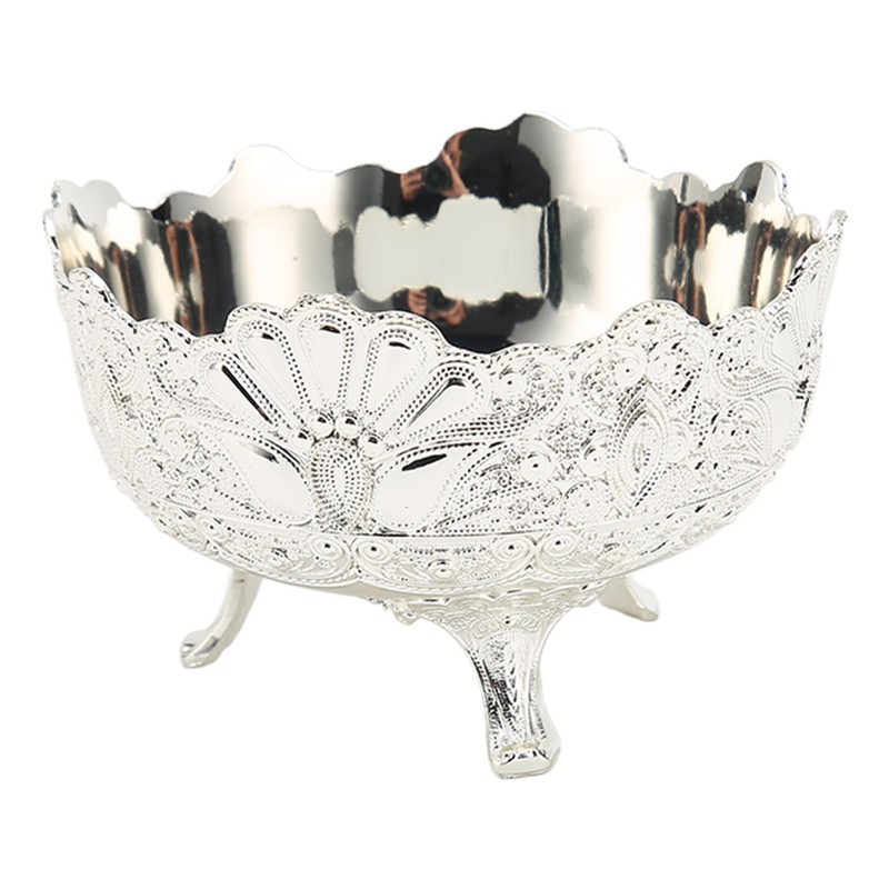 Serving Bowl European Style Retro Elegant Alloy Fruit Bowl for