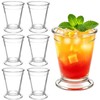LAIAMER 6 Pcs Glass Mint Julep Cups 10 oz Clear