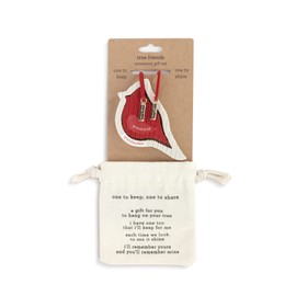 DEMDACO Grandmother Grandchild Red White Cardinal 3 x 3.5 Resin Christmas Ornament Set