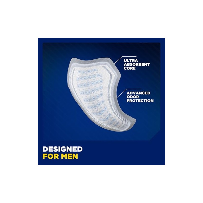 Tena Protectores de incontinencia para hombres, absorción moderada, 48 unidades