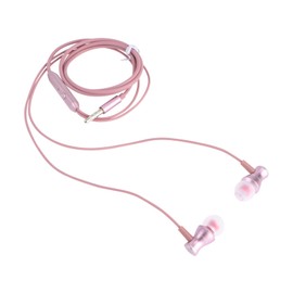 TEHAUX Wired Earphones with Microphone Rose Gold Magnetic Headset for Sports and Outdoor Activities Bass Hands Calling for Music and Phone Use