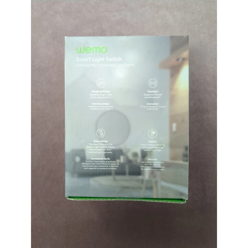 WEMO Wi-Fi Smart Light Switch Apple Home Kit White -