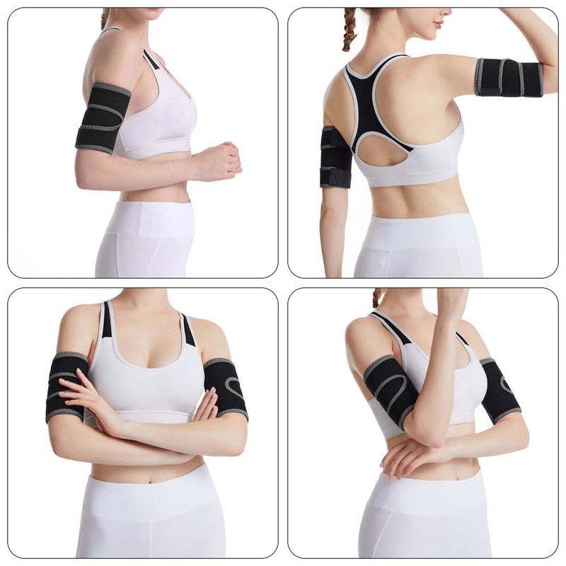 Deyixinup 2 PCS Upper Arm Sleeve Compression Adjustable Elbow Brace