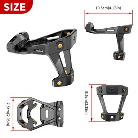 Bottle Holder Bicycle Adapter, Drink Holder Bicycle Adapter, Bicycle Water Bottle Holder Saddle Holder, Adjustable Double Bottle Holder Mounting Base with Screws, for Bicycle, MTB, Rennra