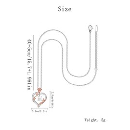 Heart Shaped Letter Charm Pendant Necklace , Elegant Rhinestone Decor Necklace for Women & Girls, Fashion Jewelry for Party, Daily Decor, Trendy All-match & Exquisite Jewelry for Birthday Gift - Color: Silver, Specification: Letter M necklace