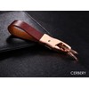 Cerbery | Elegant leather keyring with rings and gift box
