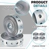 Gisafai 4 Pcs Galvanized Hanger Strap Metal Strapping with Holes