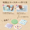 Shachihata TMN-SHDC1 Diatomaceous Earth Coaster Handmade Kit, Made in Japan