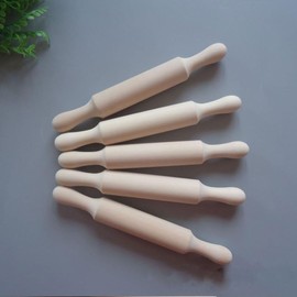 Wooden Mini Rolling Pin Baking Small Dough Rolling Pin for Fondant Pastry Pizza Crafting and Imaginative Play for Christmas Presents Mini Rolling Pin Rolling Pins Baking Tools (6 Inch)