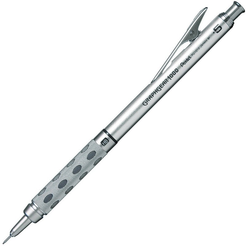 Pentel GraphGear 1000 Mechanical Pencil, 0.02 inch (0.5 mm), 5