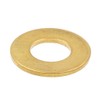Prime-Line 9080025 Flat Washers, SAE, 3/8 inch X 7/8 inch OD, Solid Brass, (15-pack)