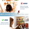 Refrigerator Door Lock, Set of 2 Refrigerator Locks with 4