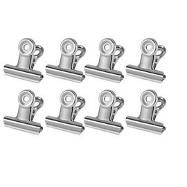 8pcs Stainless Steel Chip Clips - Moisture-Proof & Freshness Sealing for Kitchen Storage