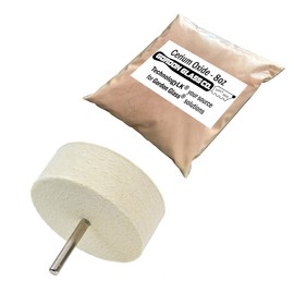 Cerium Oxide Glass Polishing Kit, 8 Oz of Cerium Oxide Polishing Powder, 4 inch Felt Polishing Buffing Wheel | Glass and Windshield Scratch Removal Kit - GordonGlass®