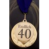 Medal Birthday or Anniversary Endlich 40