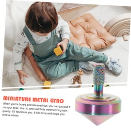 3pcs Metal Gyro Desktop Gyro Toy Alloy Top Childrens Toys Destress Forever Table Vintage Totem Toy Tops for Adults Stress Jacket Office