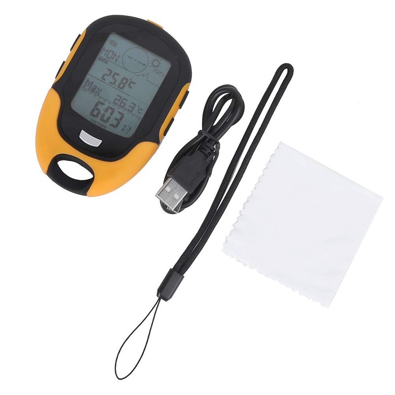 FR500 Outdoor Altimeter Multifunctional Car Altimeter Barometer Thermometer Hygrometer Compass